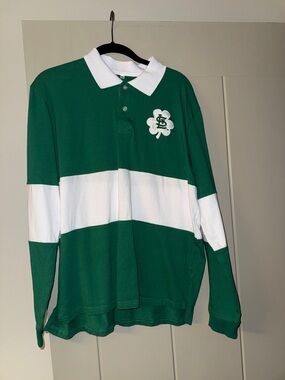 STL Cardinals Long Sleeve Collared Shirt